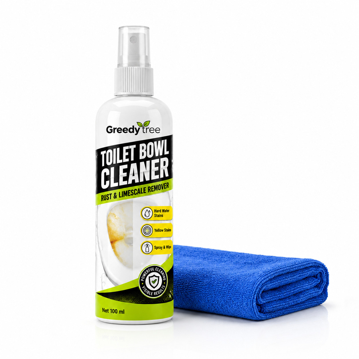 Bathroom Cleaner Spray for Toilet Yellow Stains Rust and Limescale