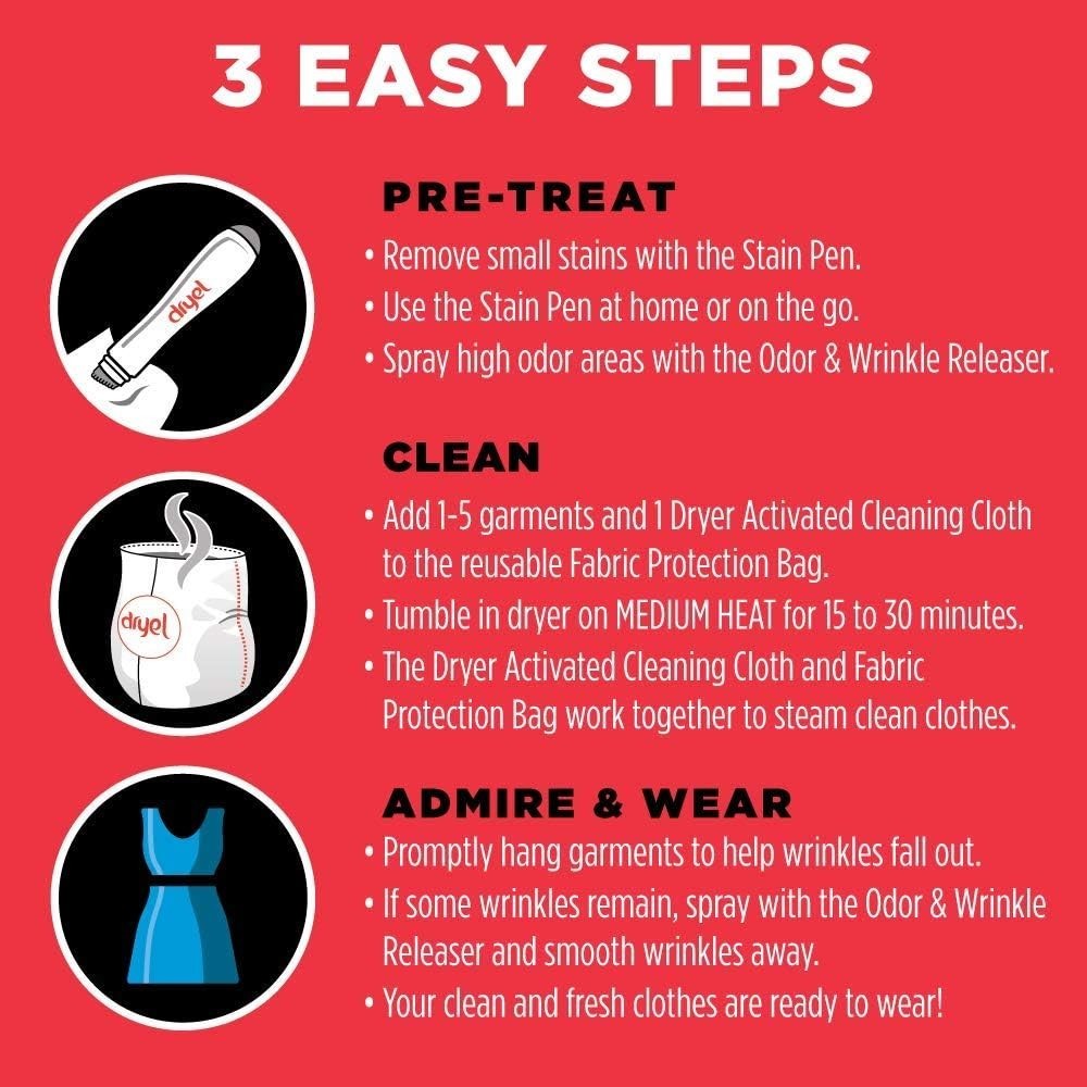 At-Home Dry Cleaner Starter Kit – Gentle Care for Delicate Fabrics (6 Loads)
