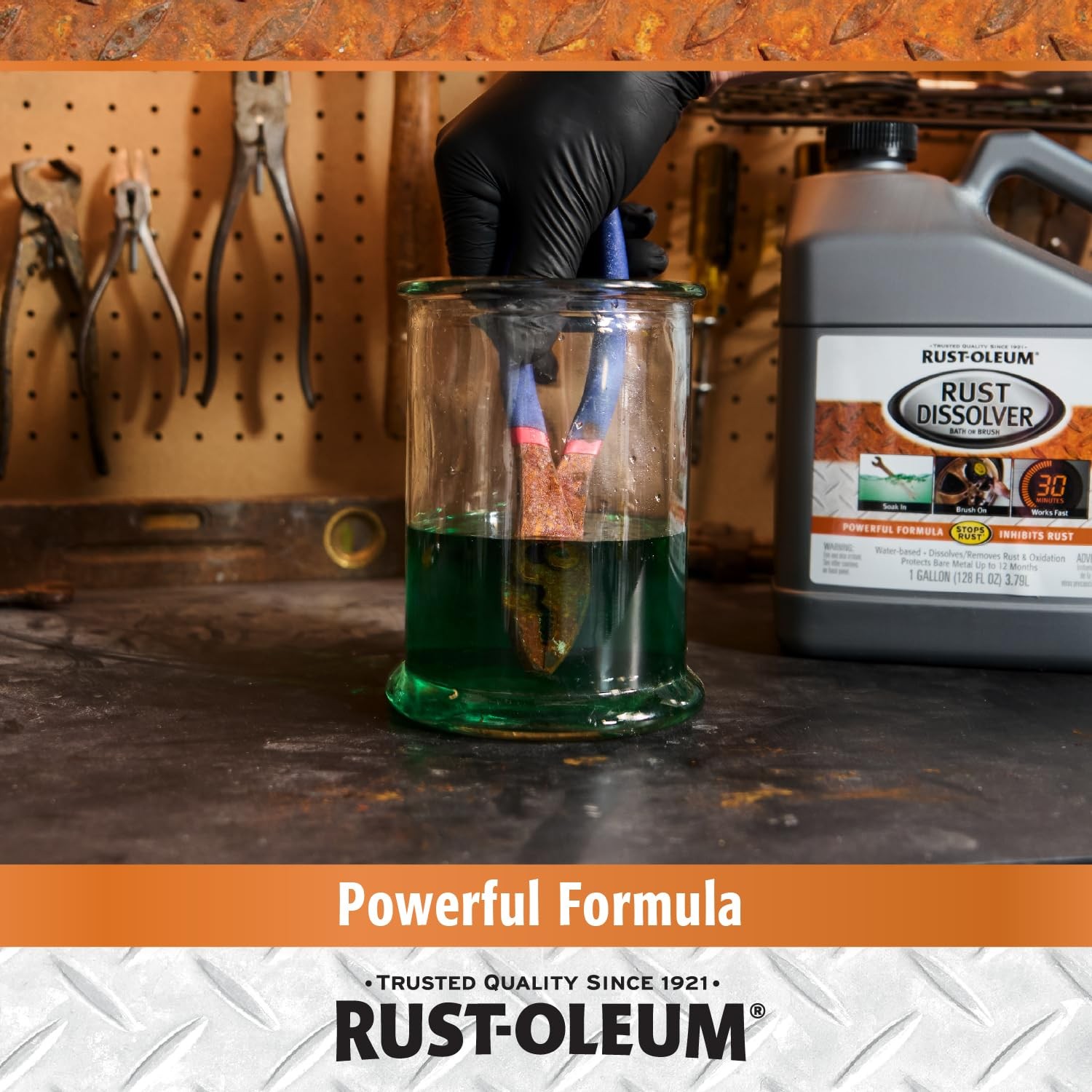 Rust Dissolver Soak Bath Metal Corrosion Remover Fluid Chemical Cleaner 1 Gallon