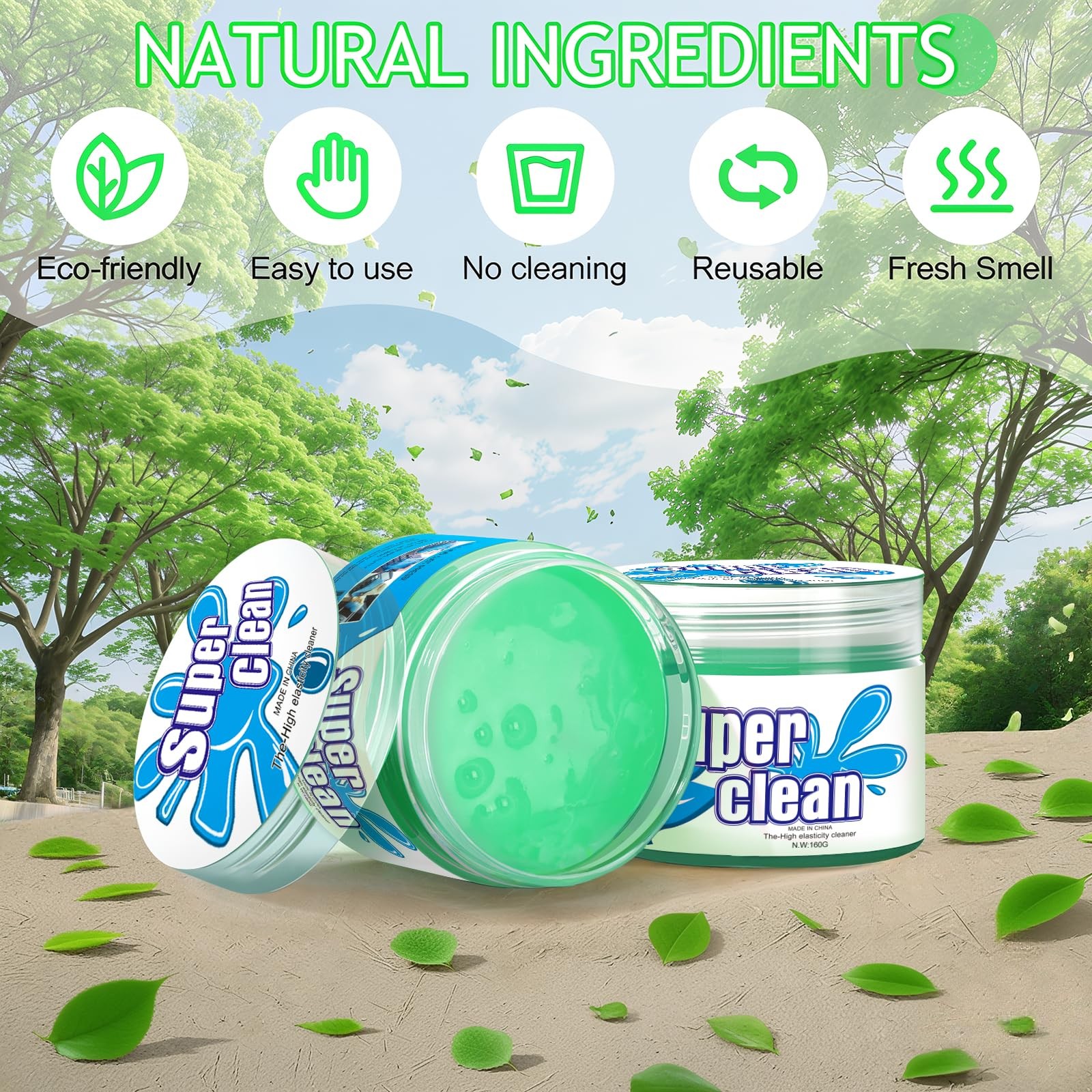 TeSabMi Car Cleaning Gel for Car Cleaning Putty Car Putty Car Interior Cleaner
