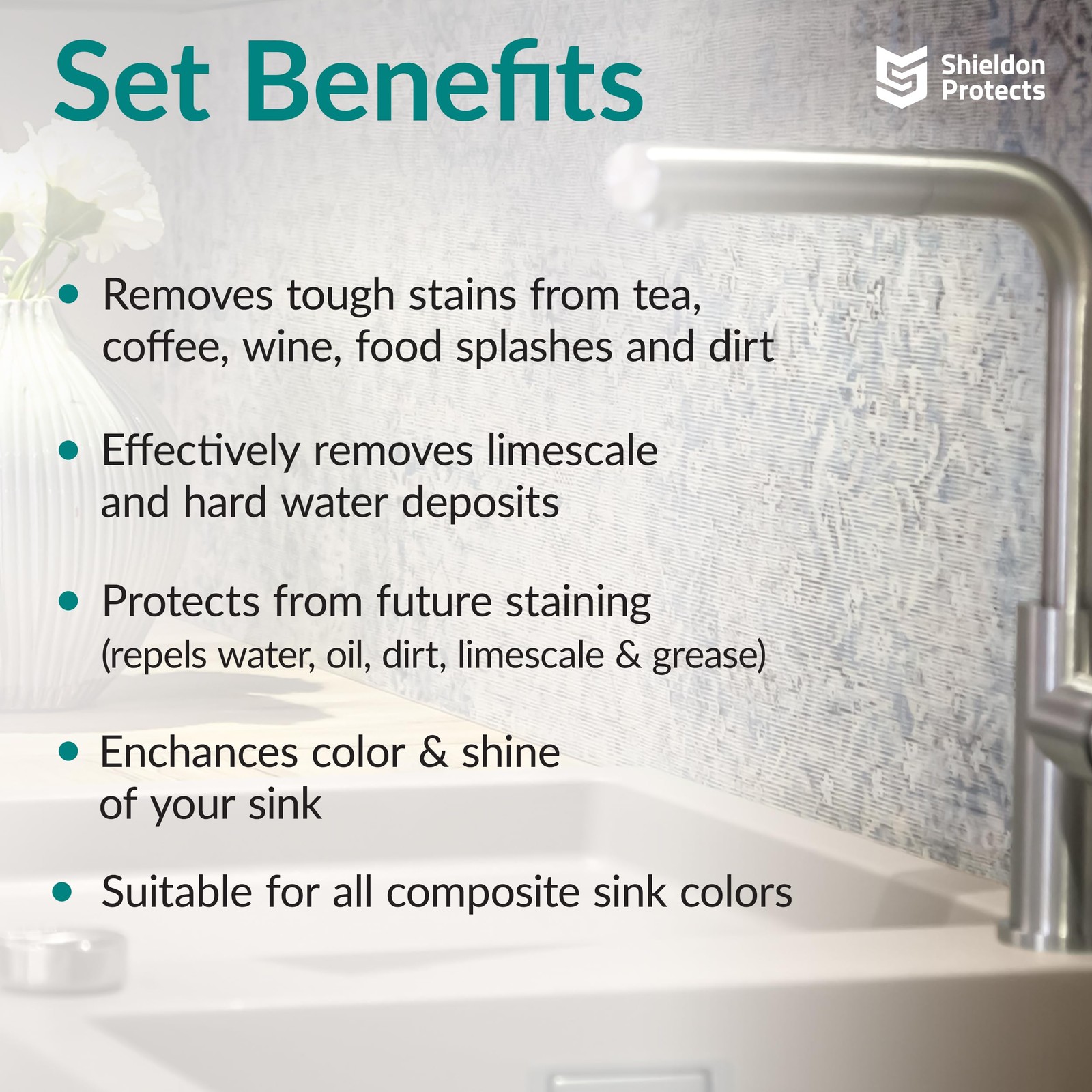 Shieldon Protects Sink Restorer Kit – 3-Step System: Heavy Duty Kitchen Sink …