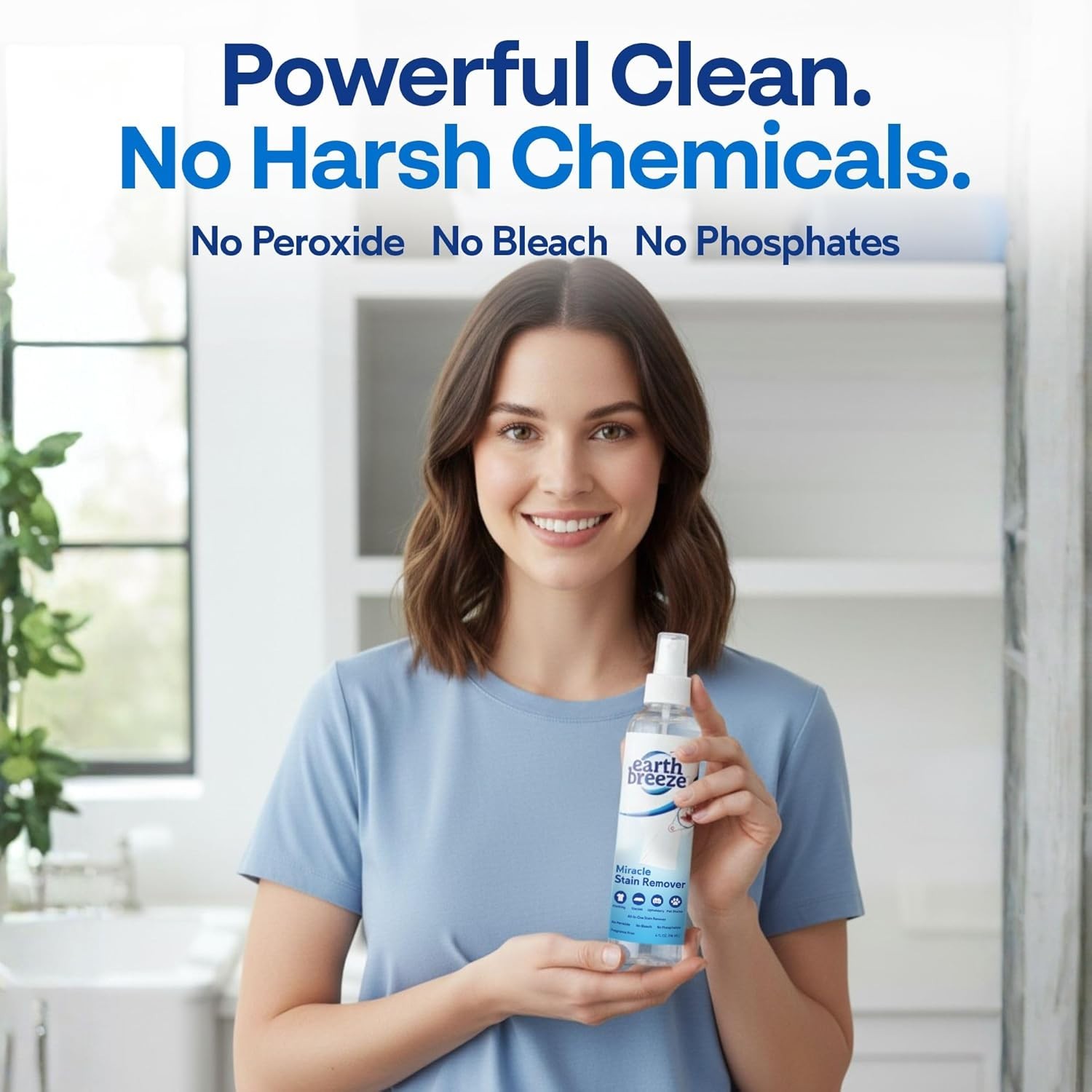 Earth Breeze Miracle Stain Remover Spray – Powerful All-In-One Solution – Remove