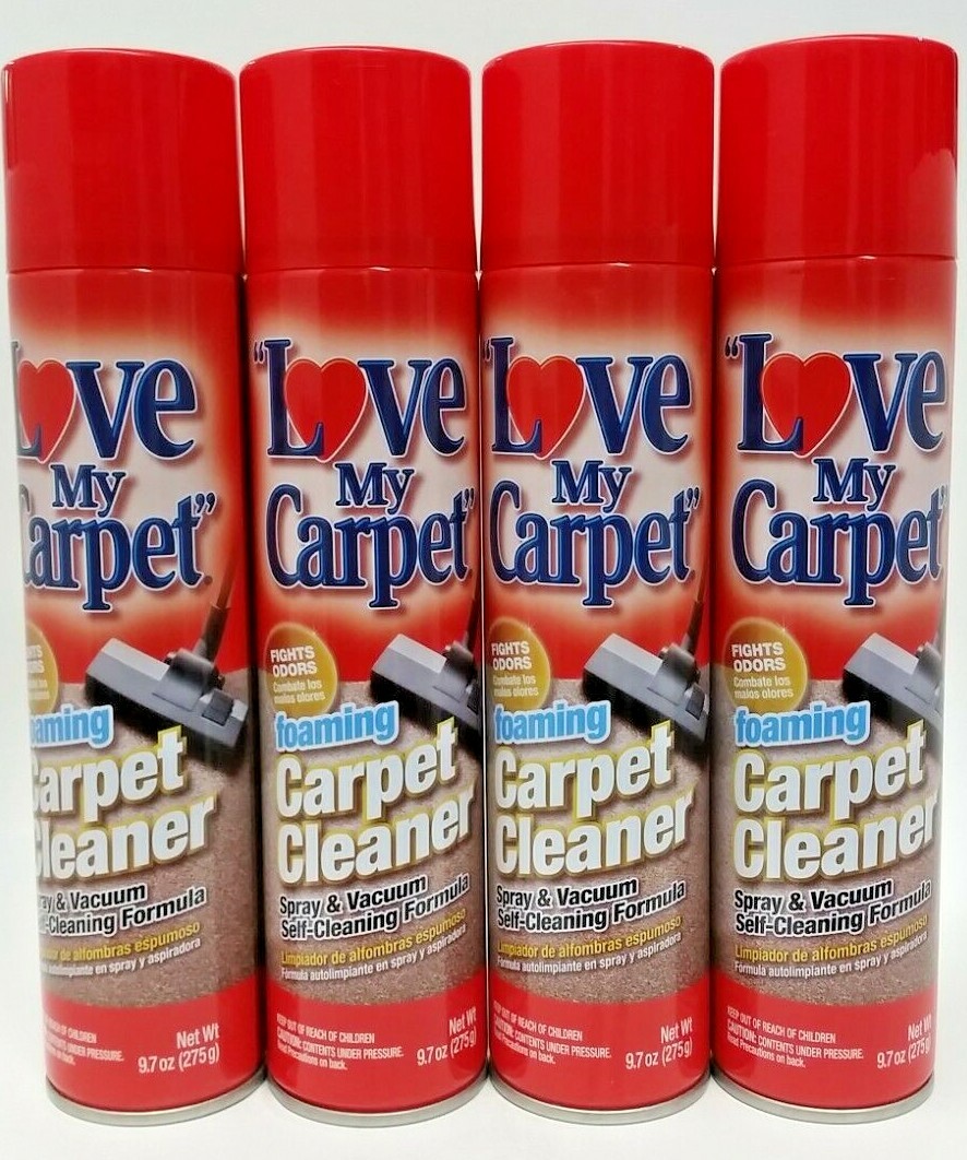 ( LOT 4 ) Love My. Carpet Foaming Cleaner, Fights Odor, Spray & Vacuum