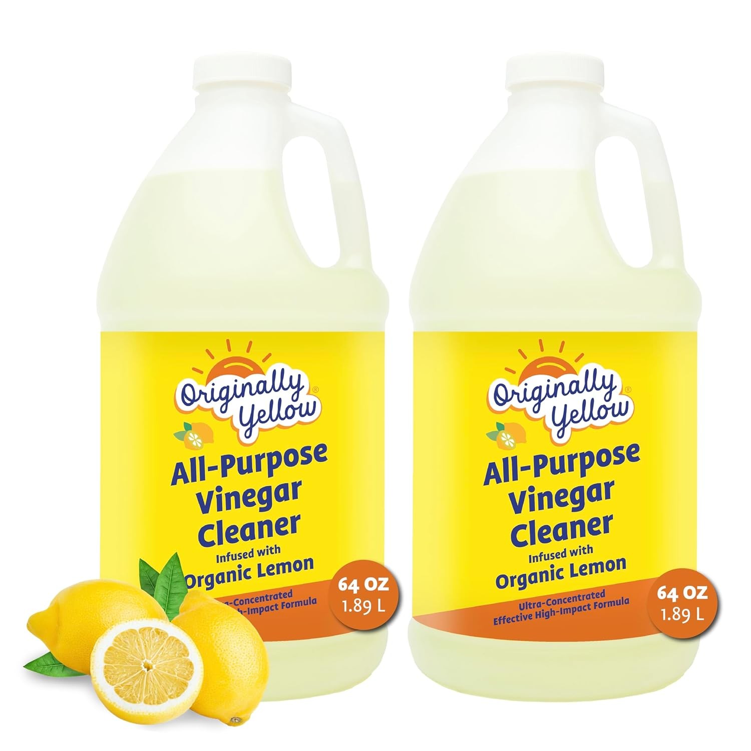 Originally Yellow Lemon White Vinegar For Cleaning Purpose | USA Made All Purpos