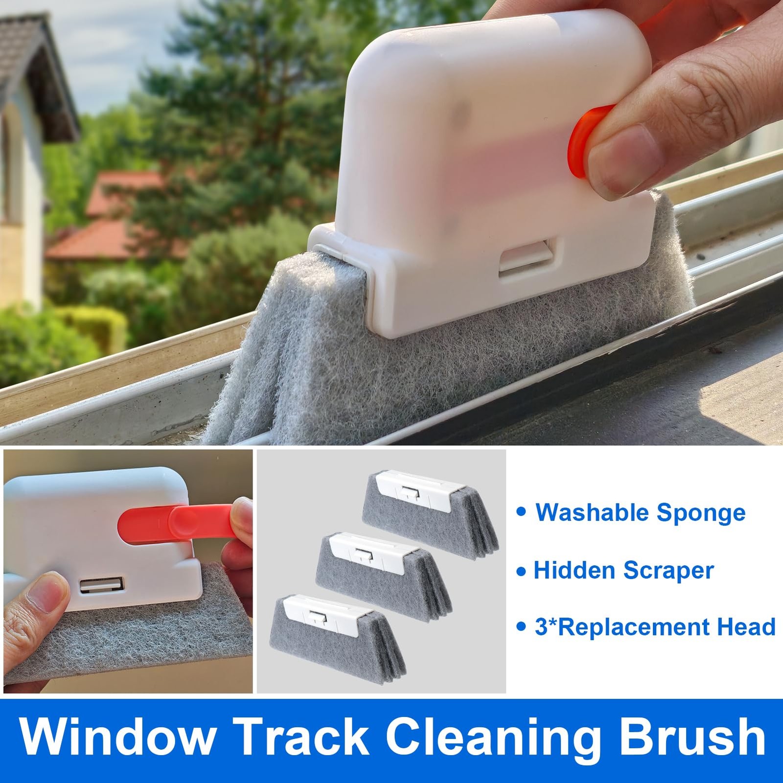 Window Sill Cleaner Tool,10 Pcs Door Window Track Cleaning Tools Kit,Sliding …