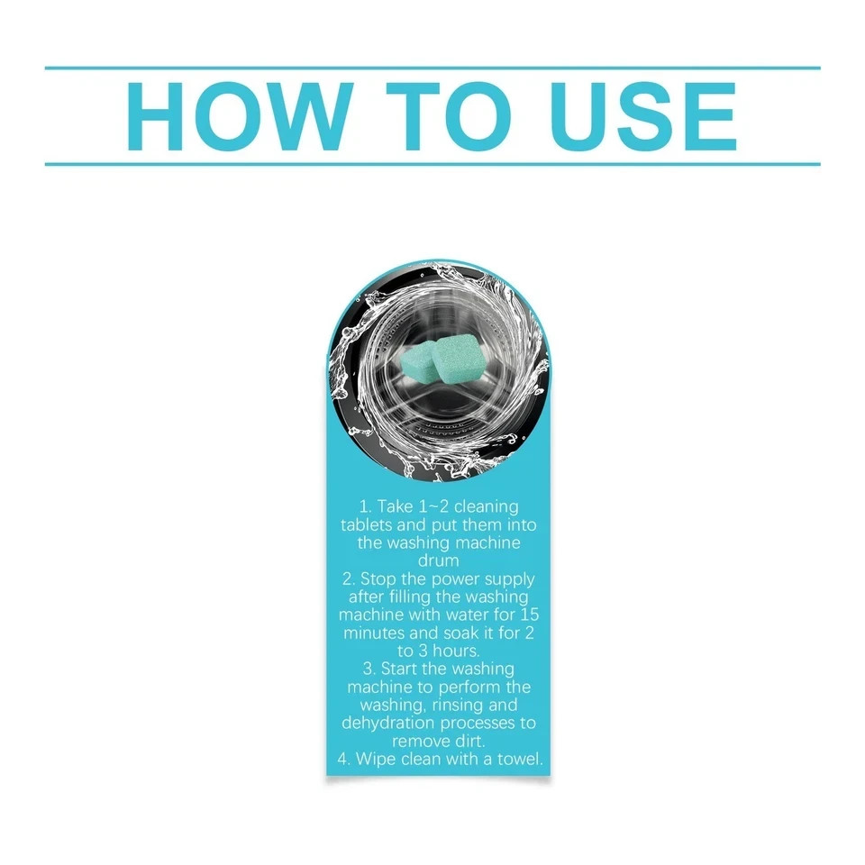 Uproot Clean Washing Machine Cleaner Tablets – 12 Pack
