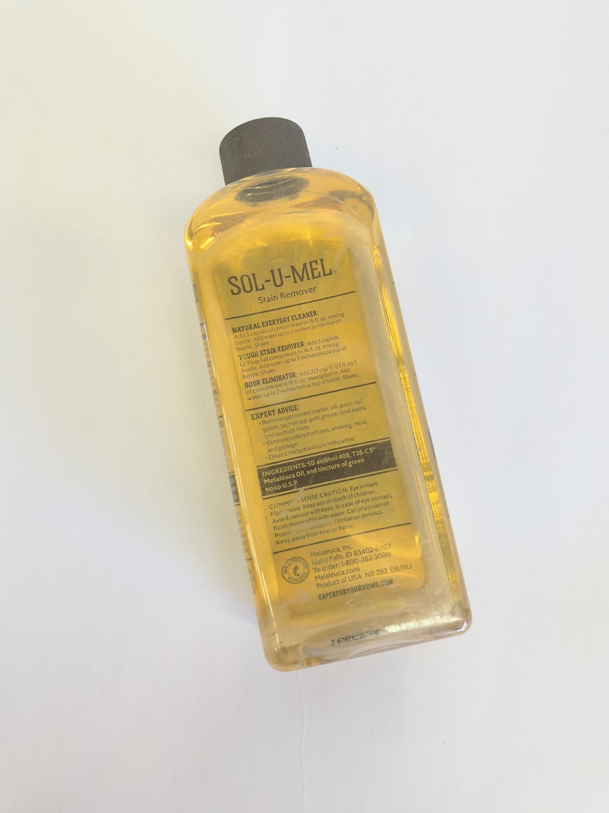 ECOSENSE MELALEUCA Sol-U-Mel Stain Remover 292 Cleaning Solution NOS 8 Oz