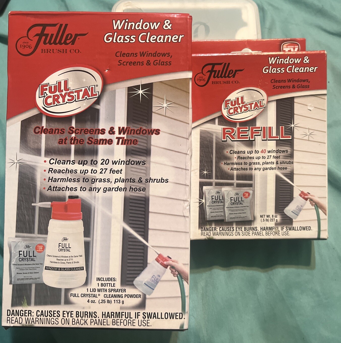 Fuller Brush FBFC-6 Full Crystal Window & Outdoor Surface Cleaner & Refills New