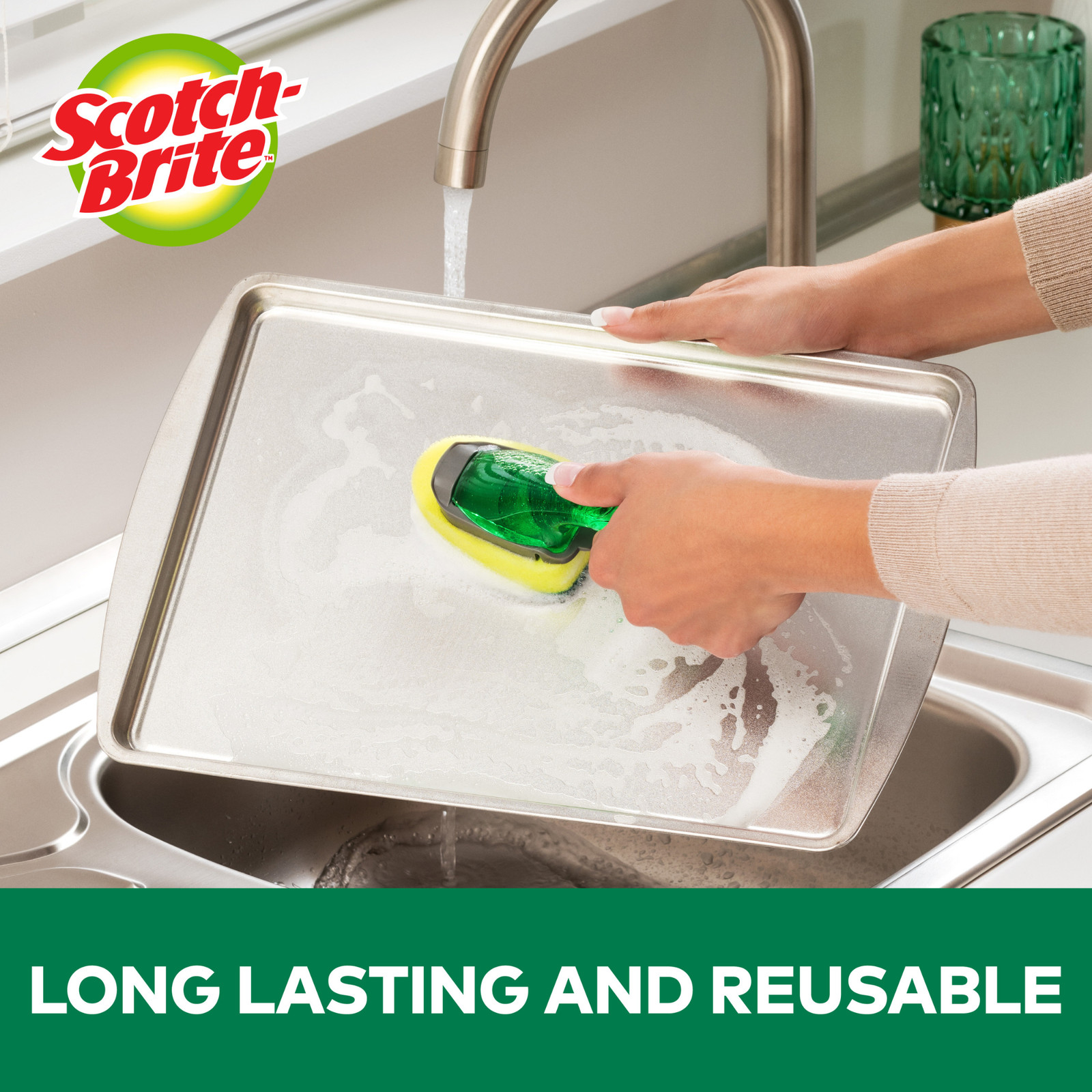 Scotch-Brite Heavy Duty Dishwand Refill: 2-pack (Yellow and Green)