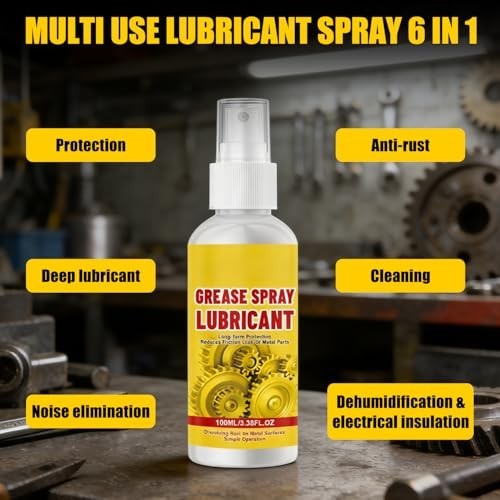 2Pcs Anti-Rust Lubricant Spray & Rust Remover, Rust Remover Spray for Metal, Mul