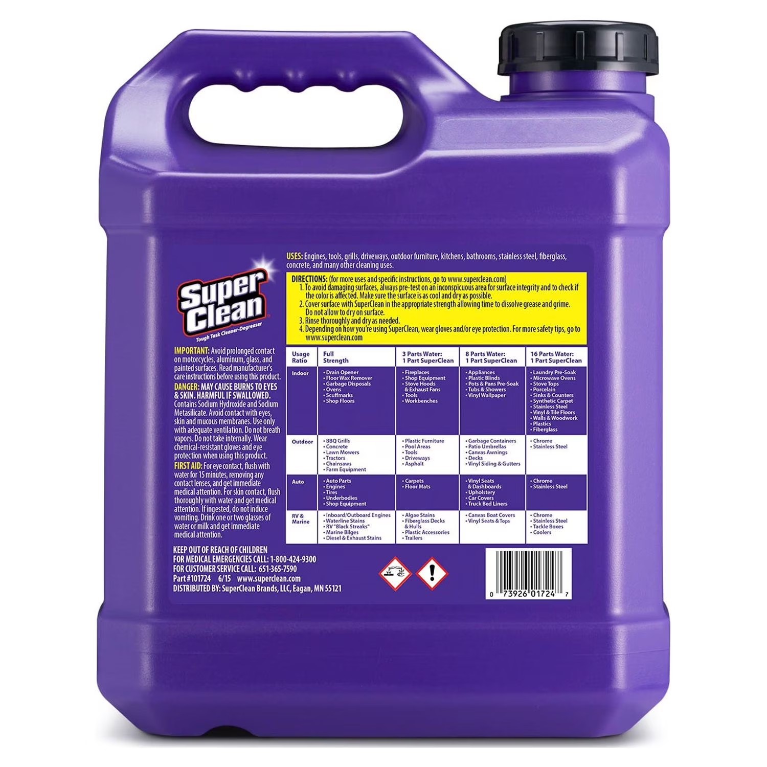 (2 pack) Super Clean Tough Task Cleaner-Degreaser, 2.5 gal