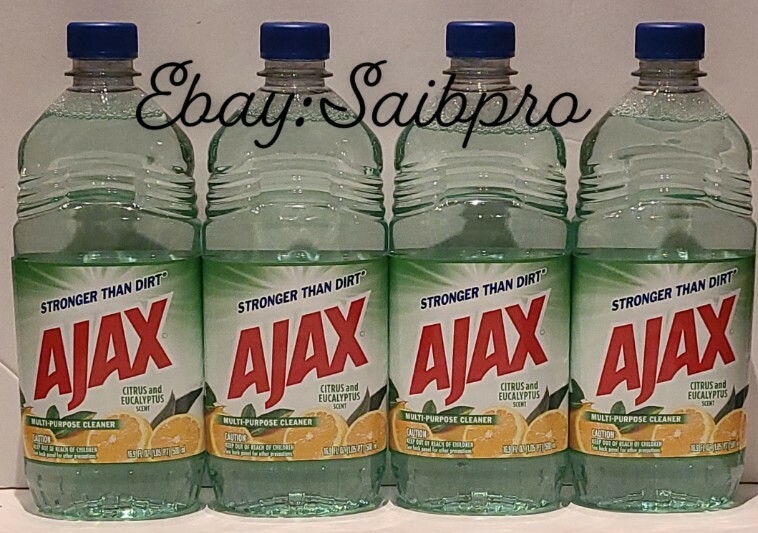 4 Packs Ajax Citrus And Eucalyptus Scent Multi-Purpose Cleaner 16.9 OZ