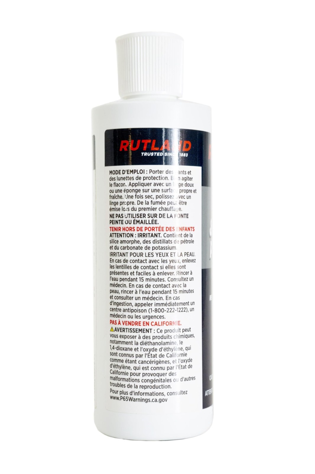 Rutland Liquid Stove and Grill Polish for Cast Iron and Steel – Restores Wood St
