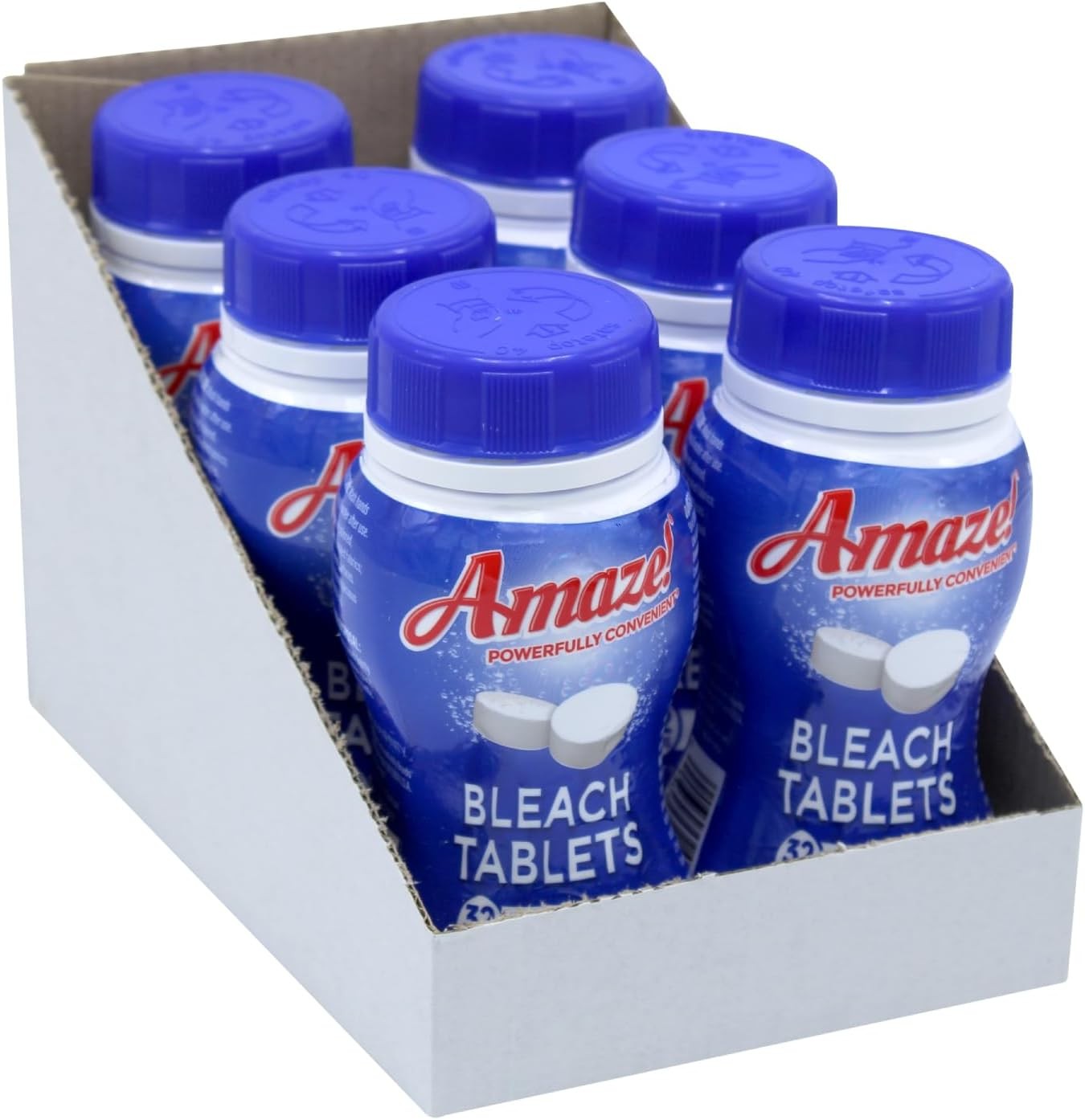 Ultra Concentrated Bleach Tablets [6 bottles] Original Scent Laundry Toilet
