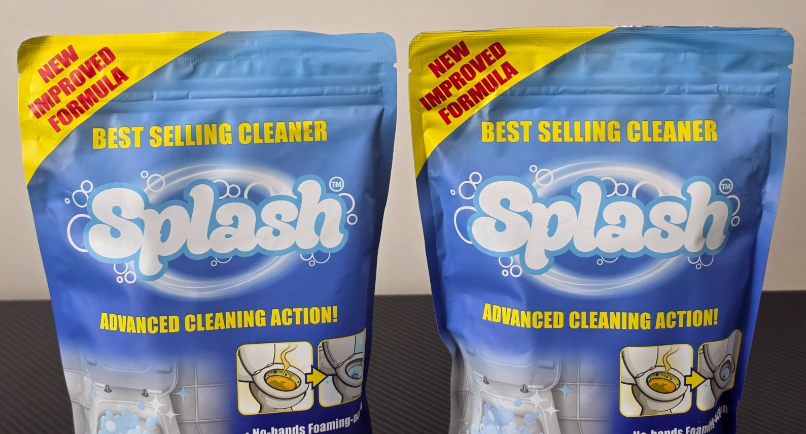 Splash Set of 2 Toilet Cleaner Self Activating Cleaning Powder 400g Exp: 05/2027