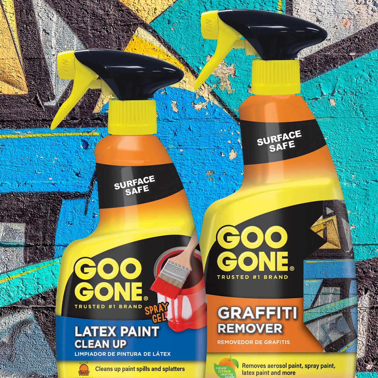 Graffiti Remover Spray Cleaner Aerosol Spray Paint & Acrylic Paint Clean-Up