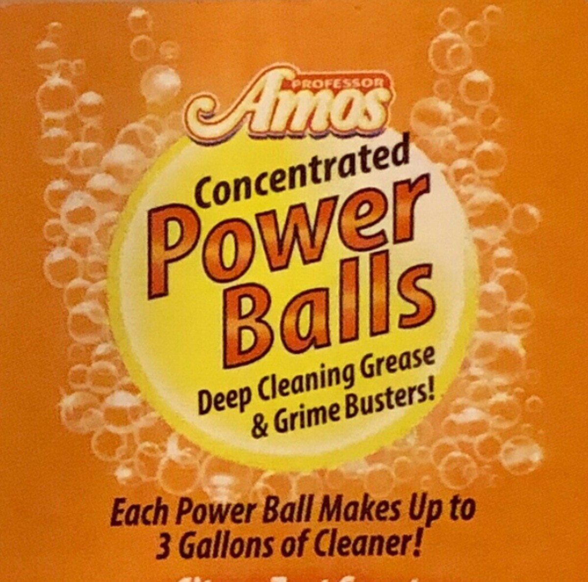 Professor Amos Concentrated Power Balls 8 Count Pack ~ CITRUS ZEST SCENT