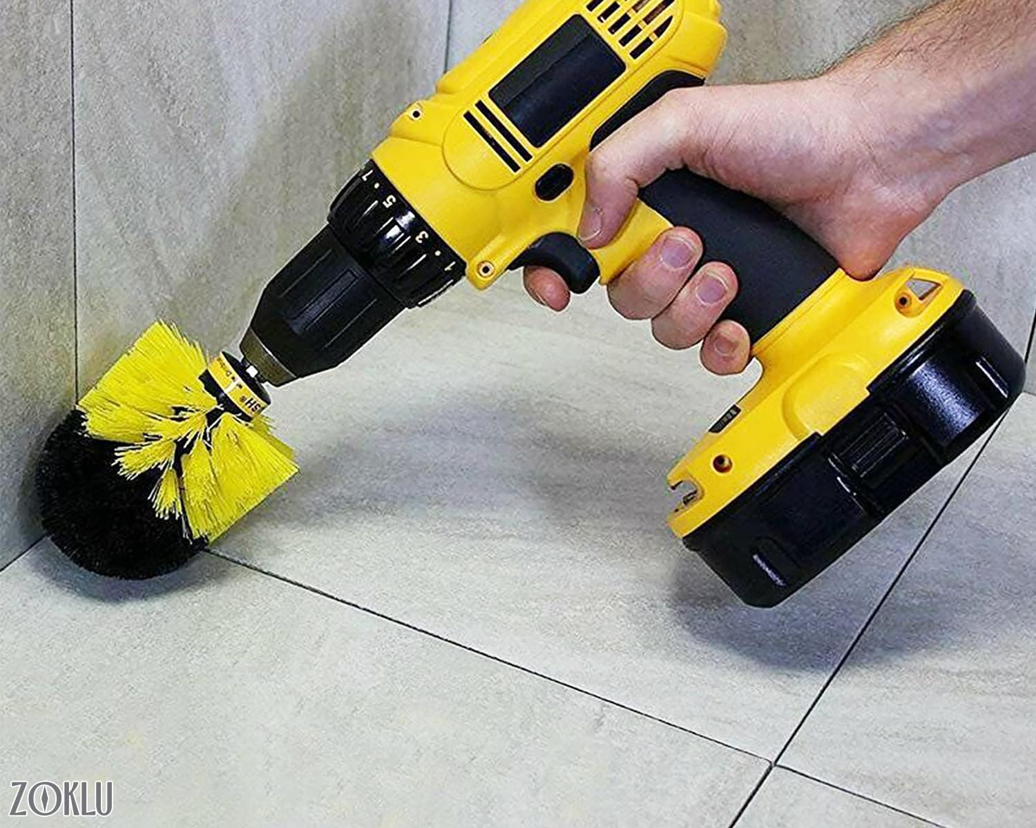 3 Pcs Drill Brush Car Detailing Attachment Power Scrubber for Bathroom Tile Car