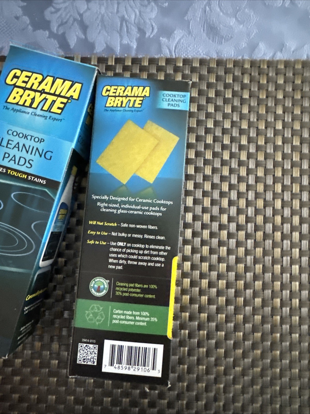 CERAMA BRYTE® Glass Cooktop Cleaning Pads, 10 Pack X4