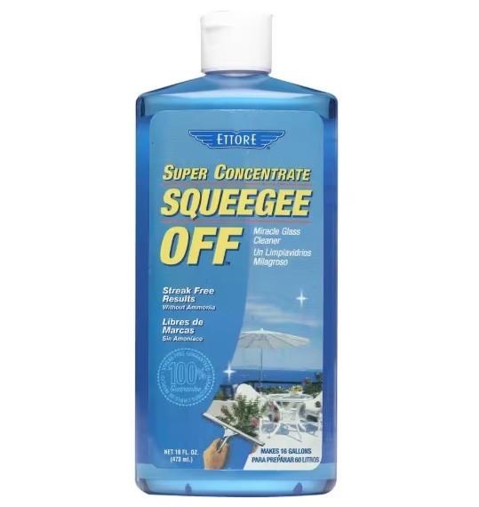Ettore Squeegee-Off Window Cleaning Soap, 16oz 2-pack – MAKES 32 GALLONS