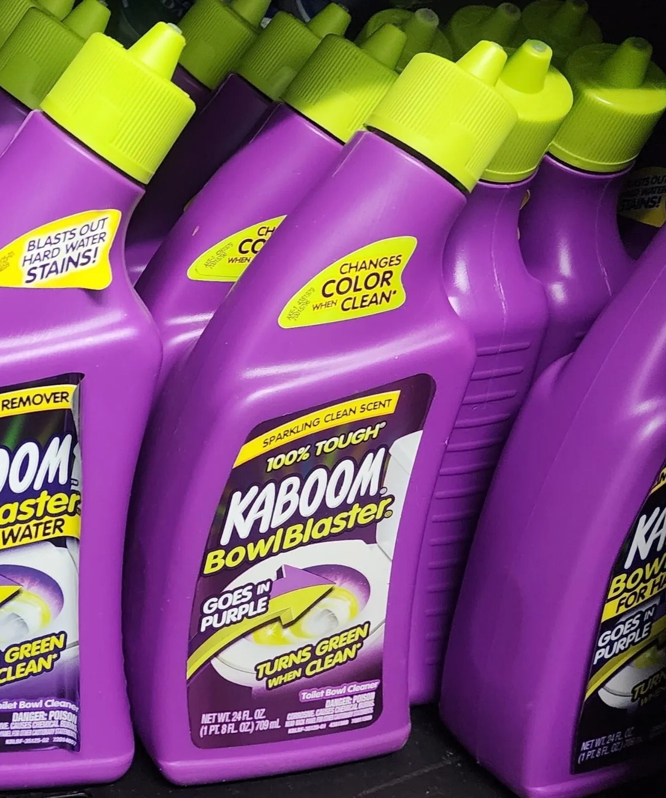 1 KABOOM Bowl Blaster Toilet Cleaner Purple/Green Cling Gel Tough Stain 24oz NEW