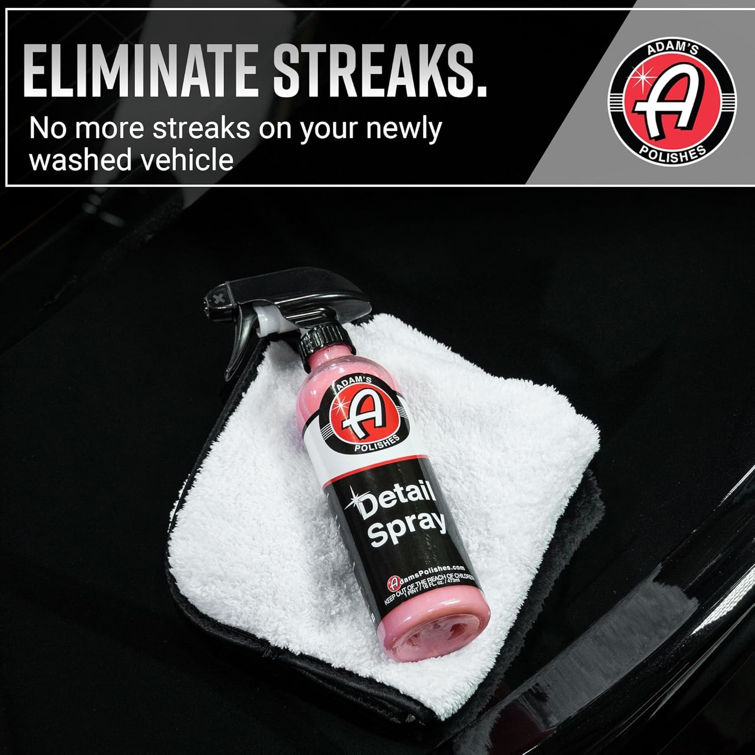 Adam’s Polishes Detail Spray – Quick Waterless Detailer Spray For Car Detailing,