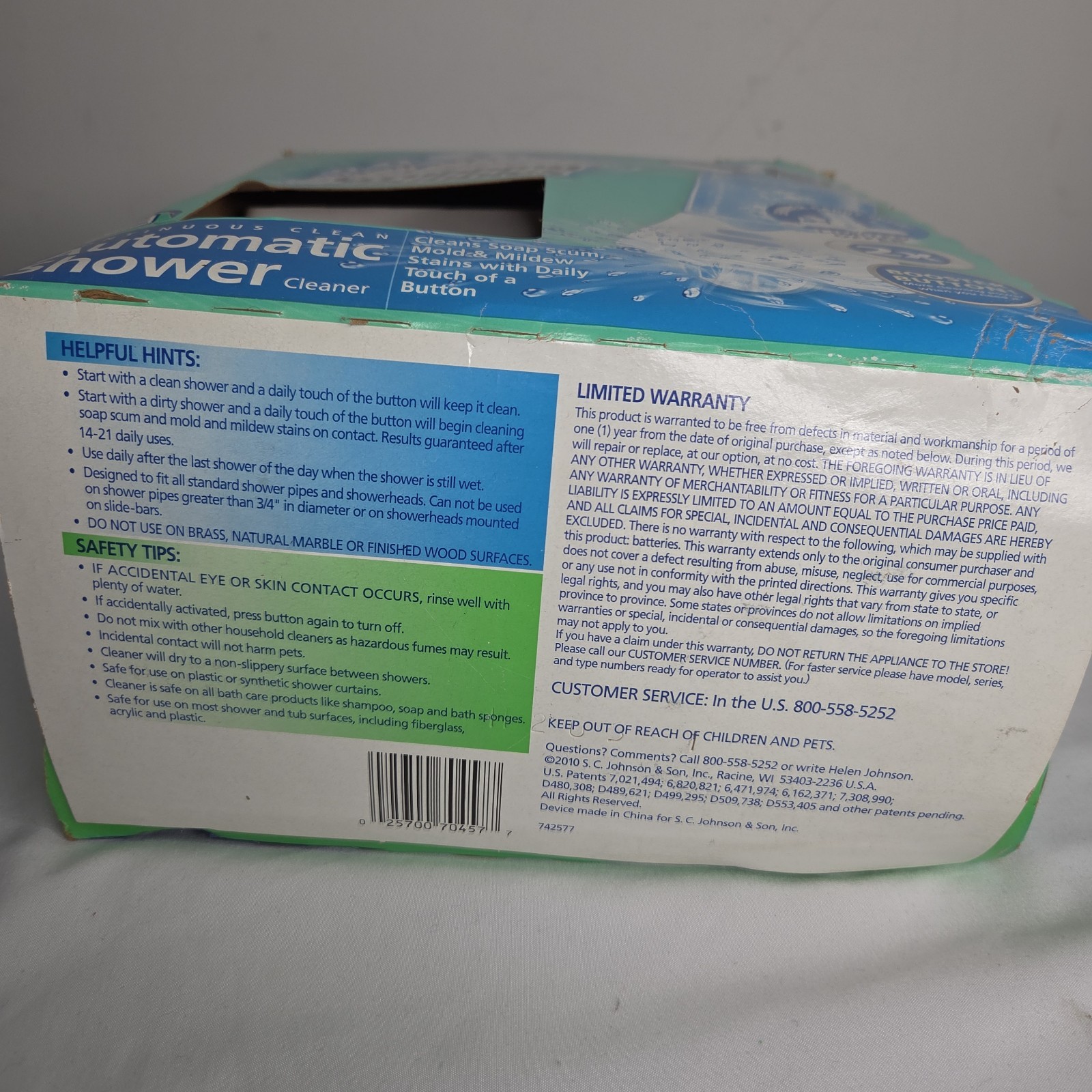 Scrubbing Bubbles Automatic Shower Cleaner Bathroom Booster Set Kit Damage Box