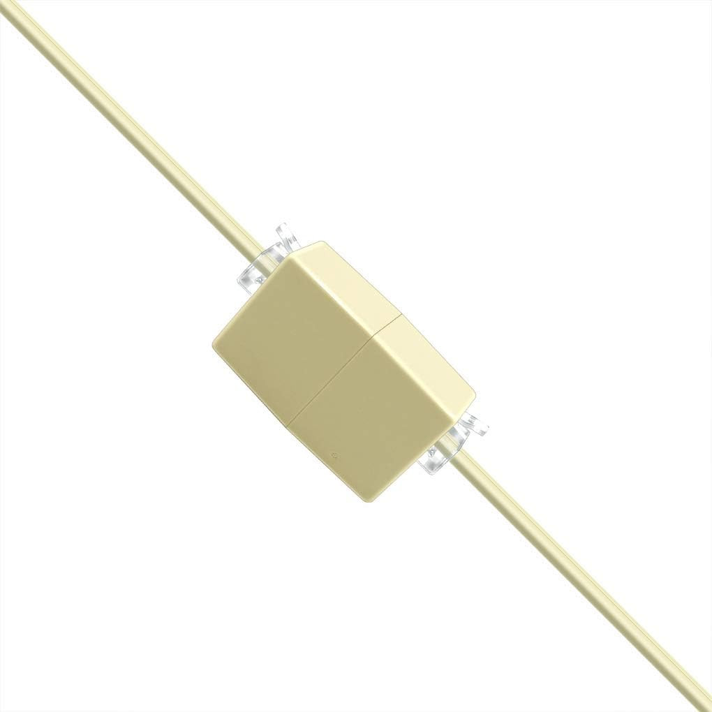 NECABLES 1+1Pack Phone Jack Splitter 5 Way RJ11 6P4C 1 Male to 5 Females with 5I