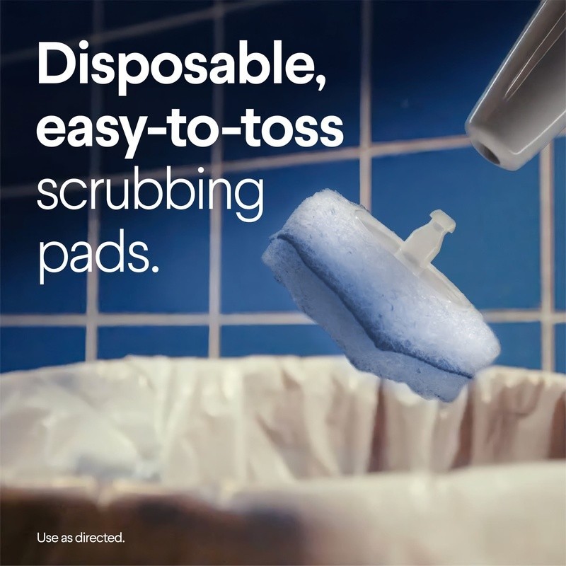 Toilet Cleaning Refills 30ct Disposable Pads Preloaded Cleaner Hard Water Stains