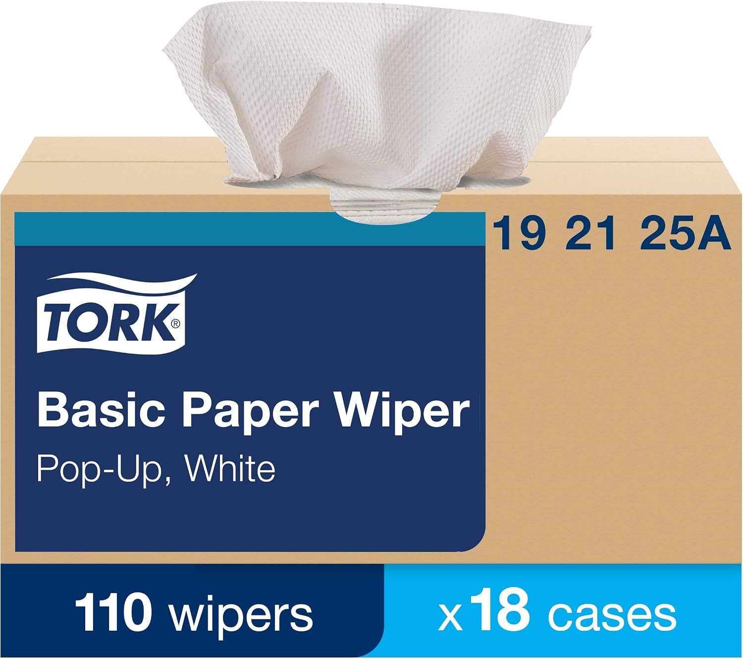 Basic Paper Wiper White Pop-up Box 18 x 110 Sheets 192125A