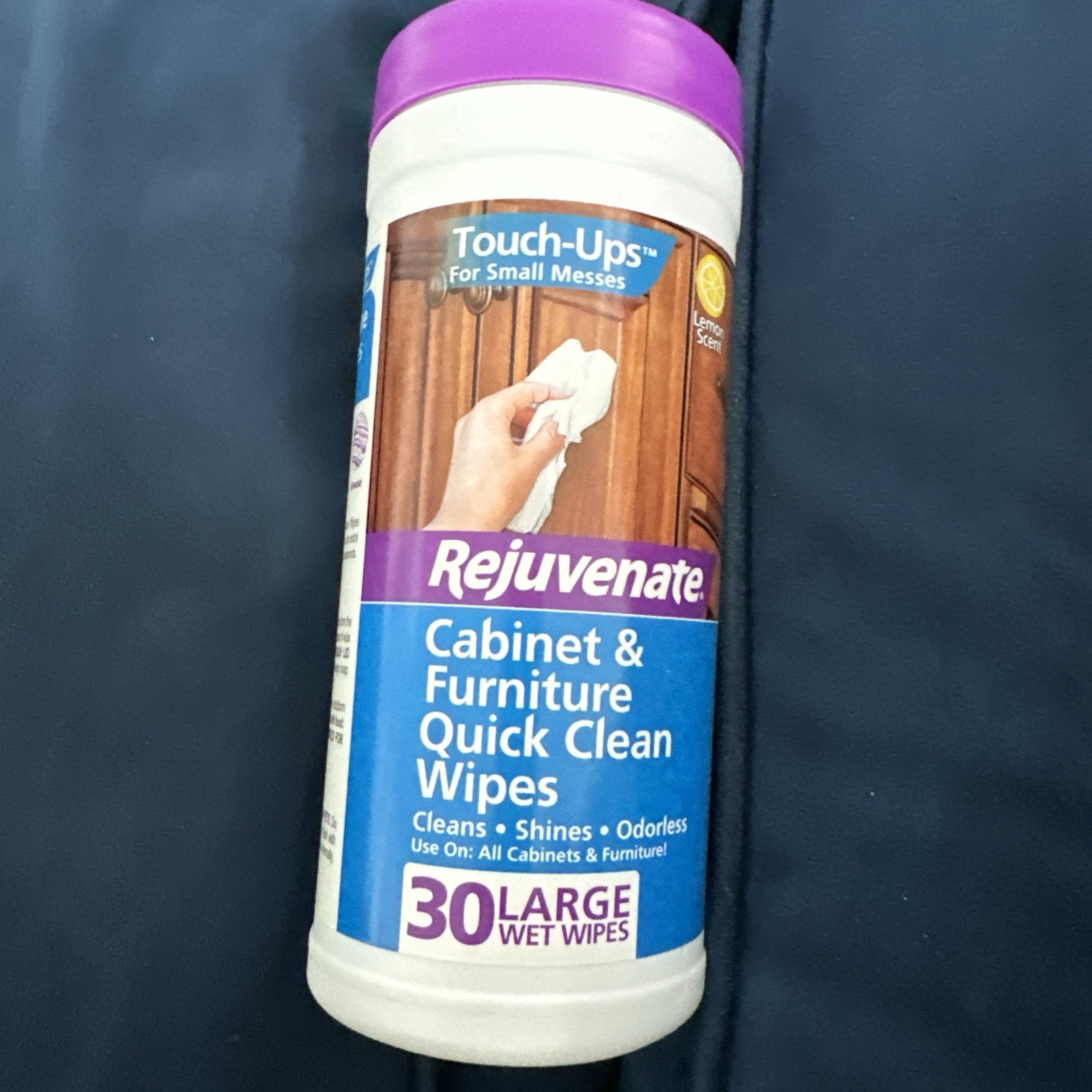 NEW Rejuvenate Cabinet & Furniture Quick Clean Wood Lemon Wipes 30 Count Sealed