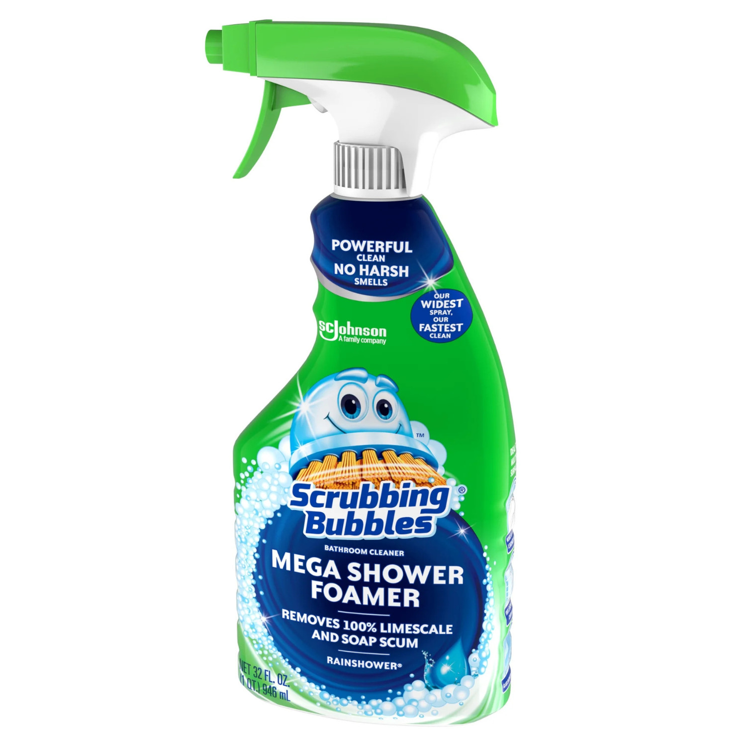 6Pk Scrubbing Bubbles Mega Shower Foamer Bathroom Cleaner Rainshower Spray 32oz