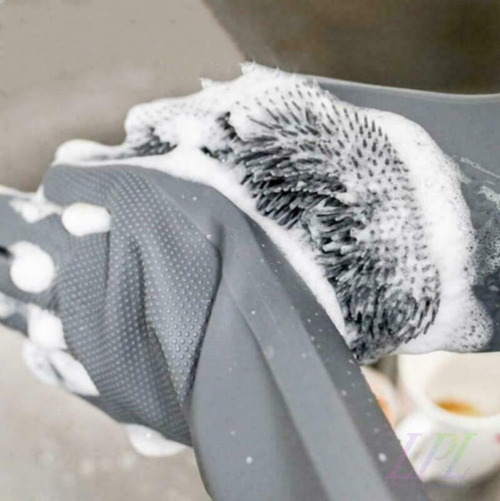 Magic Silicone Reusable Rubber Gloves Heat Resistant Kitchen Tool for Household