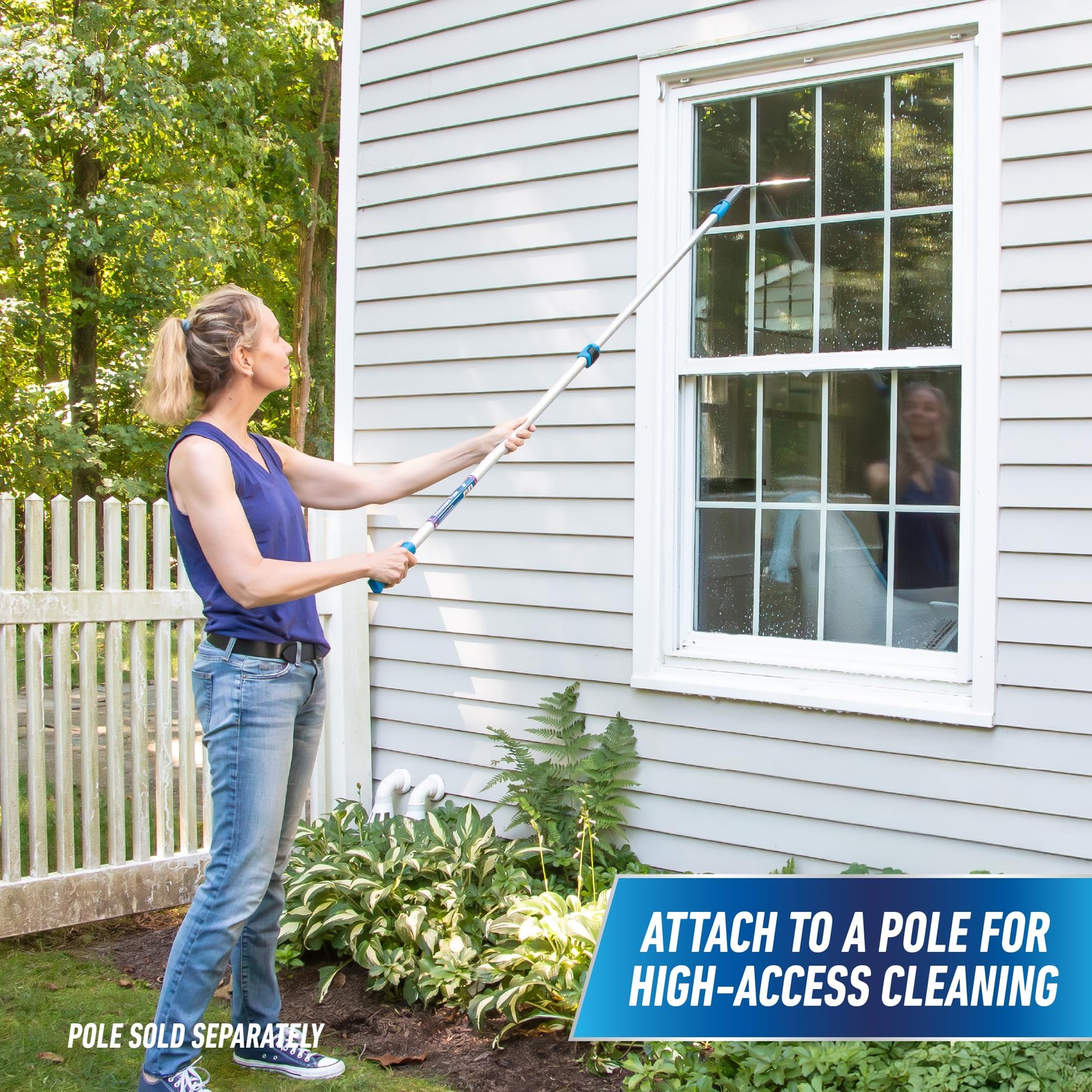Unger Professional 12″ Glass Squeegee Silver Streak Free Window Cleaning Tool