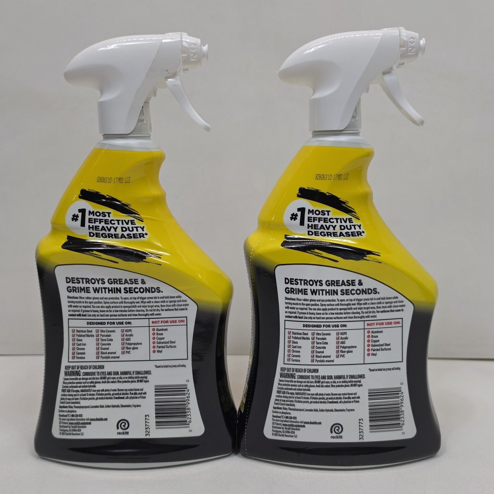 2 pcs Easy off Heavy Duty Degreaser Cleaner Spray, 32 Ounce