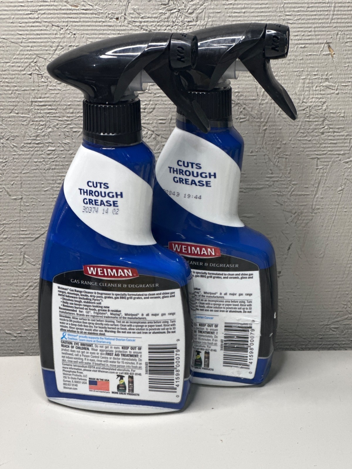 Weiman Gas Range Cleaner Degreaser Spray, 12 oz, 2 Pack