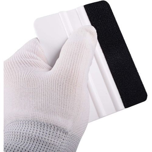 10pcs Vinyl Squeegee Felt Edge Squeegee 4 Inch Car Vinyl Scraper Decal White