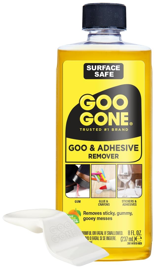 Goo Gone 8oz Adhesive Remover Citrus Cleaning Agent for Stickers and Residue