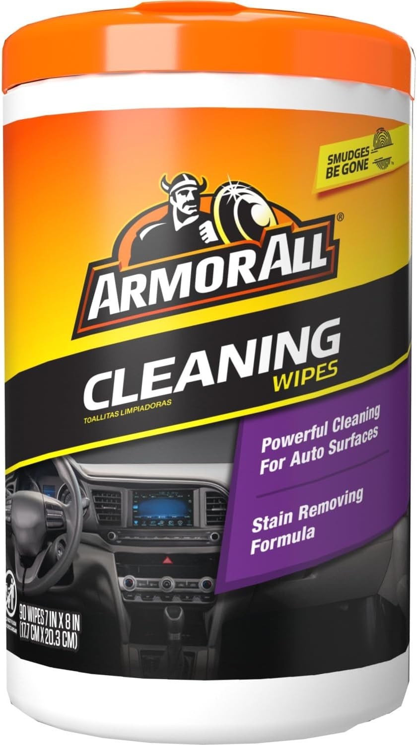 Armor All Car Cleaning Wipes, 90 Count Canister, Car Wipes | Lint-free car