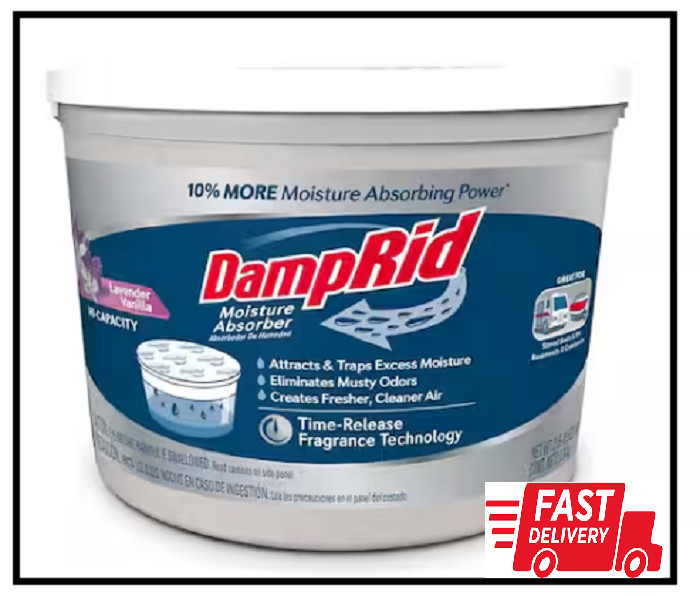 Damprid Hi-Capacity Moisture Absorber Bucket, Lavender Vanilla 2 Lb. 15.5 Oz.