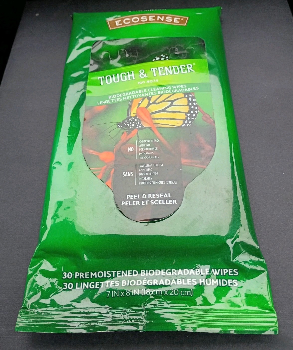 Melaleuca Ecosense Tough Tender All Purpose Cleaner 12x Concentrate 8 oz & Wipes