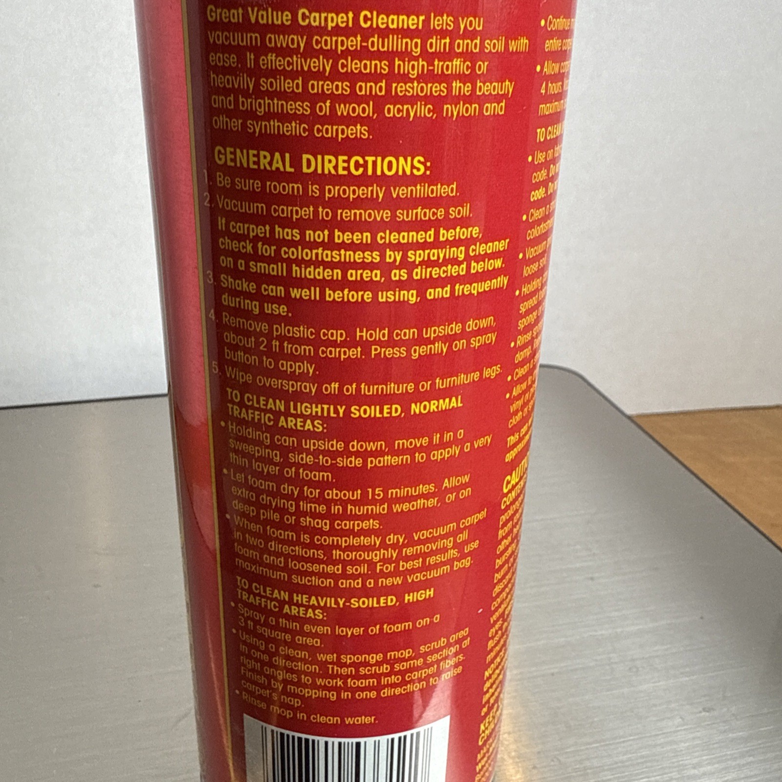 Vintage Foaming Carpet Cleaner Great Value Brand New …pantry Prop