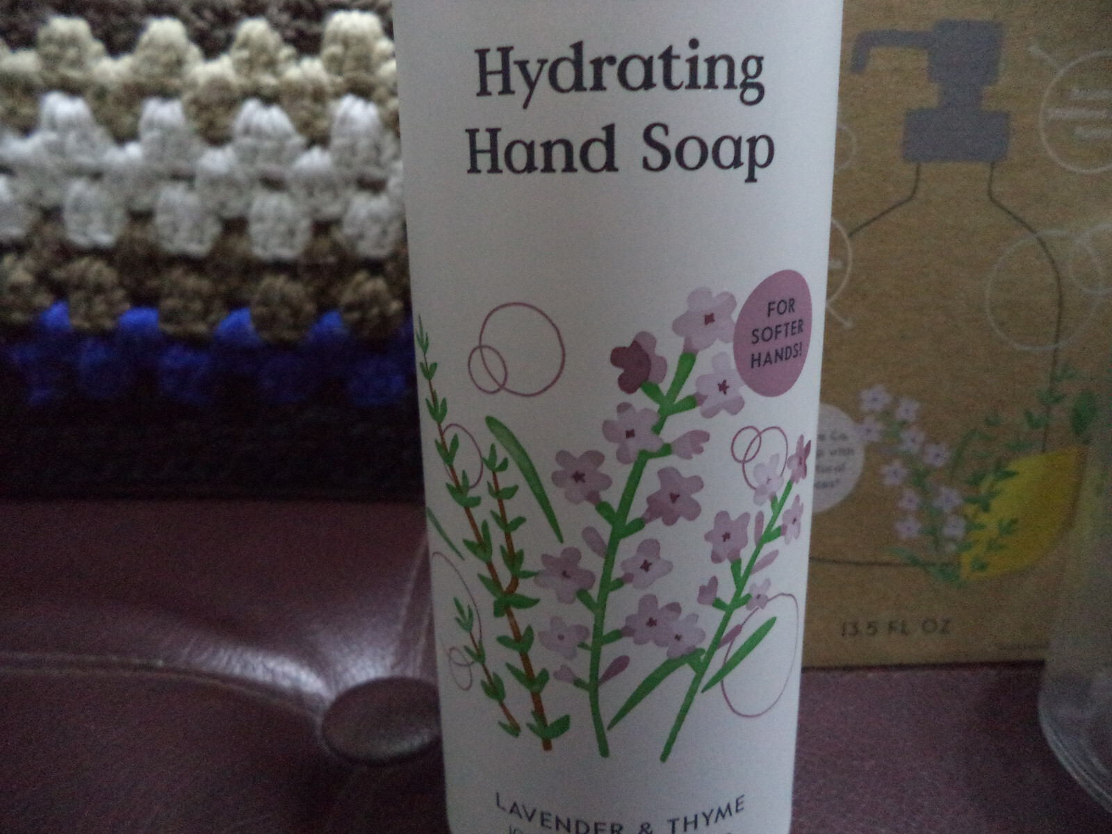 BUNDLE LOT GROVE LAVENDER THYME HYDRATING HAND SOAP & GLASS PUMP DISPENSER COMBO