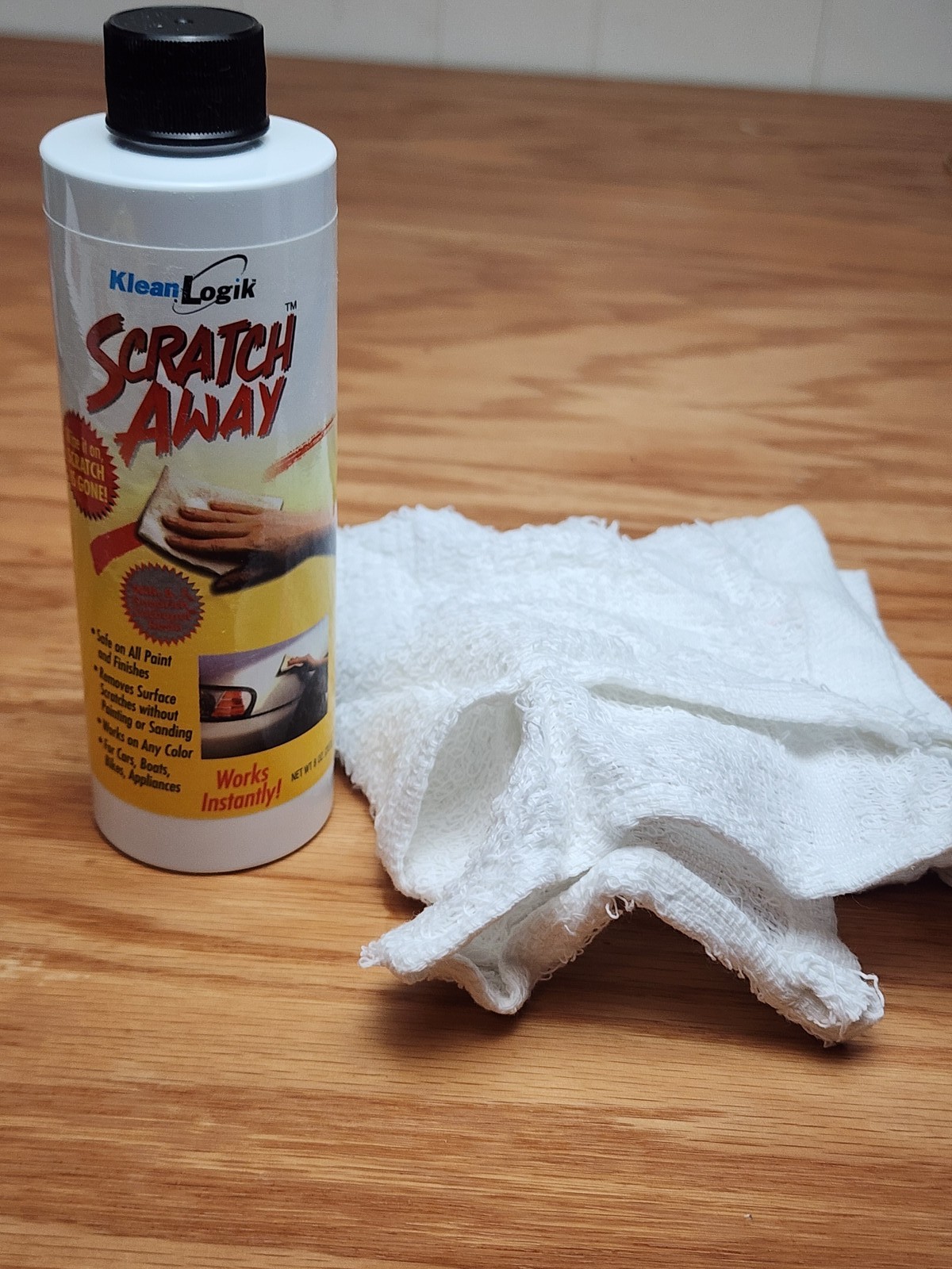 Klean Logik Scratch Away Car Paint Scratch Remover Cream 8oz w/ Carbopol EZ-3