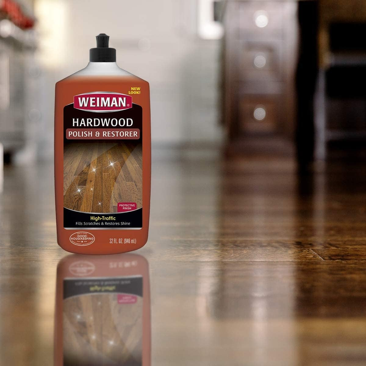 Wood Floor Polish and Restorer 32 Oz 3PC Bundle – High-Traffic Hardwood Floor, N