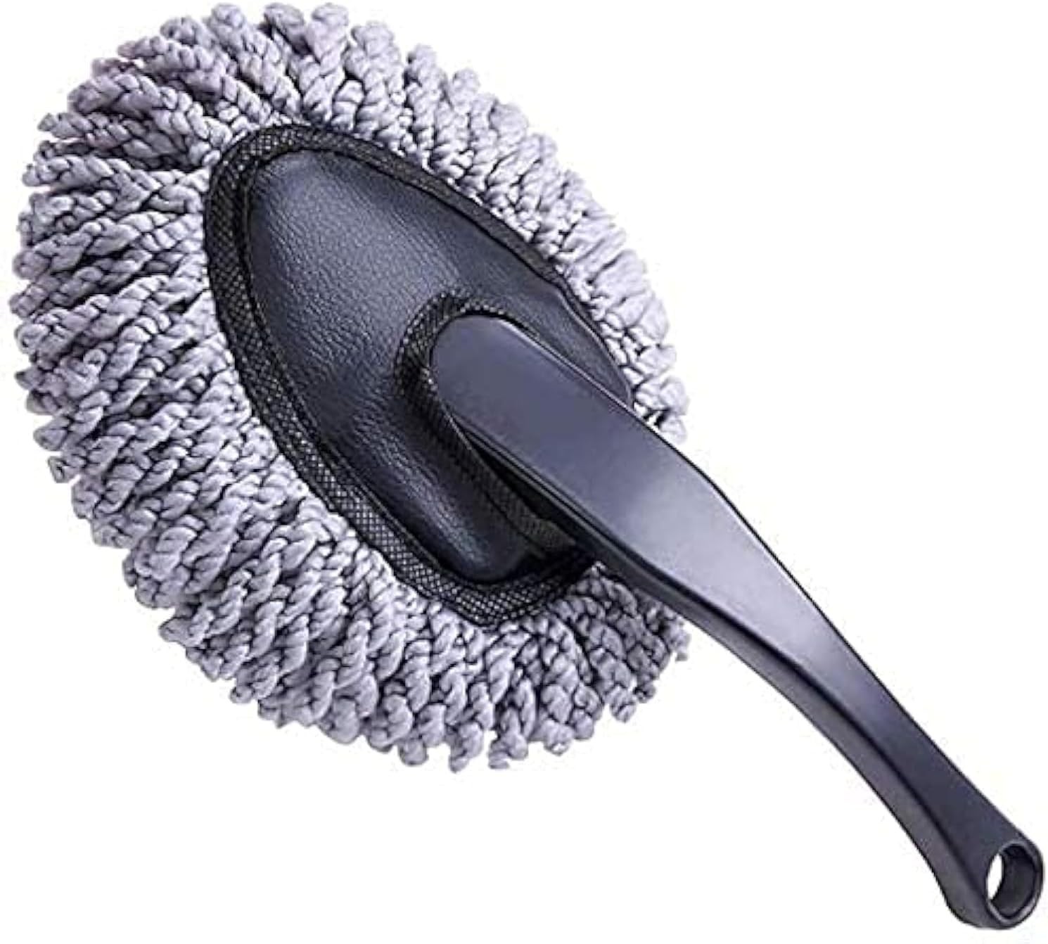 Reusable Microfiber Car Dash Duster – Compact Dust Cleaning Brush in Gray