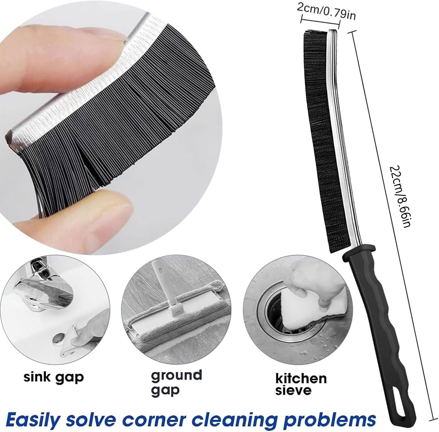 Deep Cleaning Essentials: Multi-Surface Crevice Cleaning Brushes (12pcs)