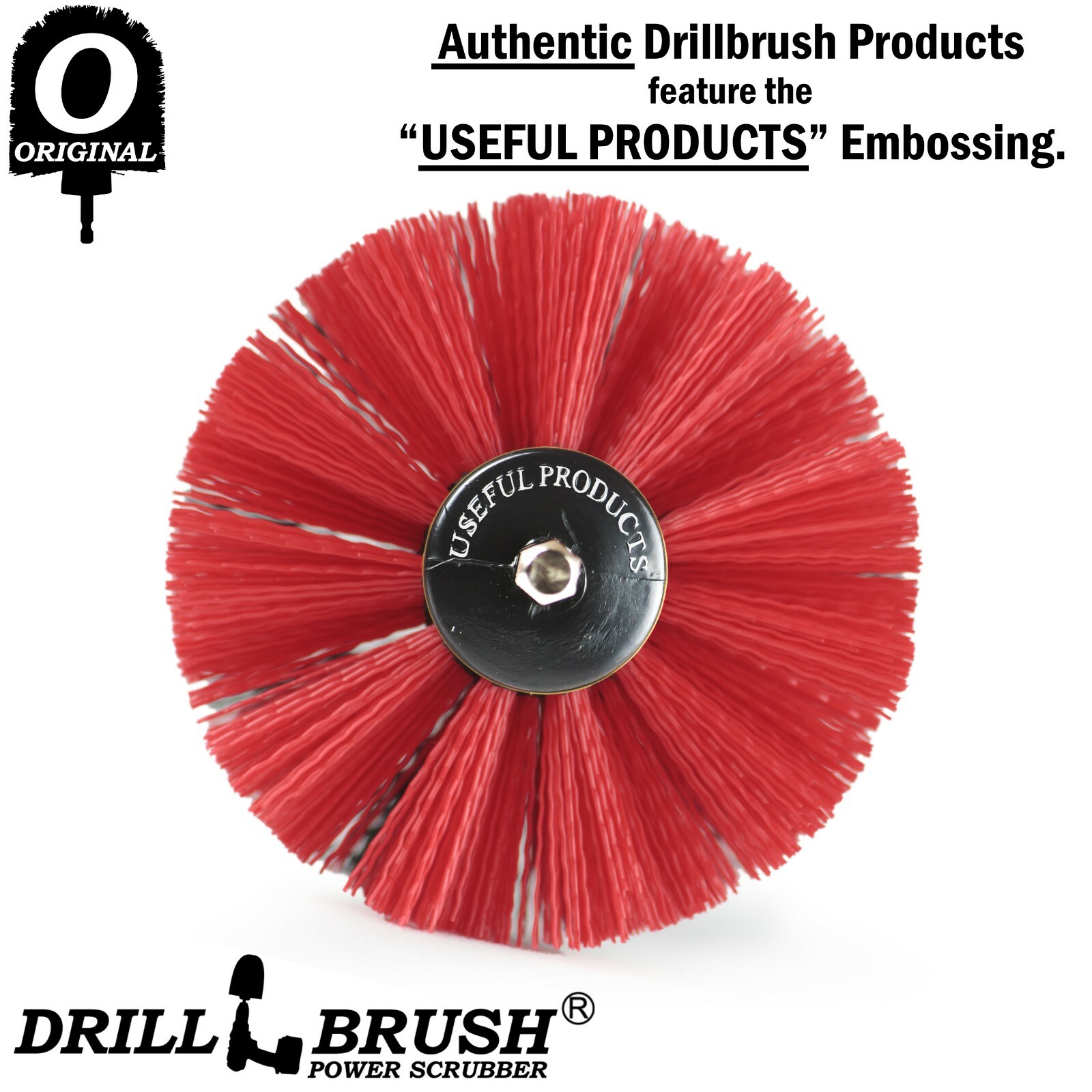 Original Drillbrush Power Scrubber Heavy Duty Stiff Bristle Nylon Scrub Brush
