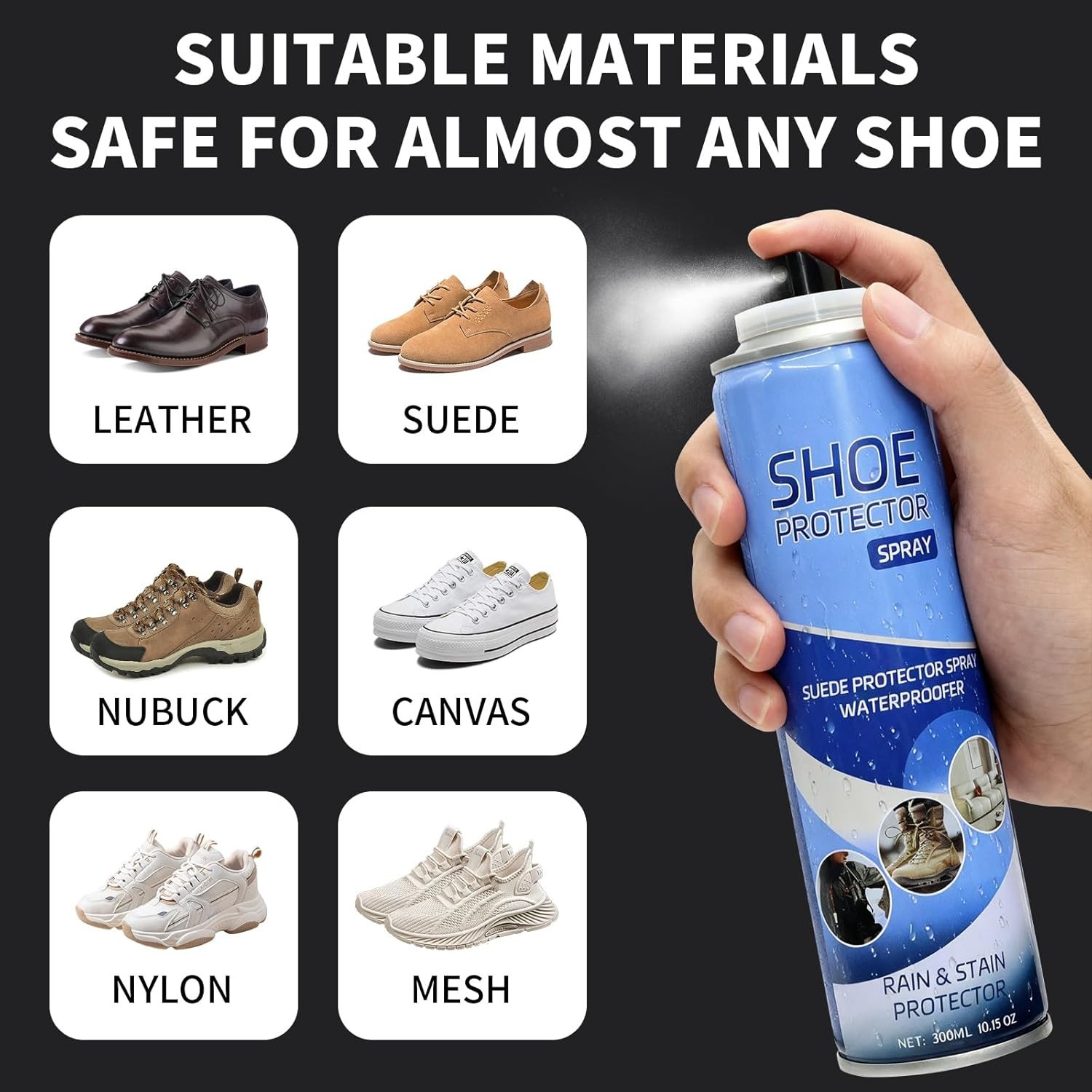 Gentle 300ML Waterproof Spray for Shoes, Handbags and Upholstery – Lasting Care