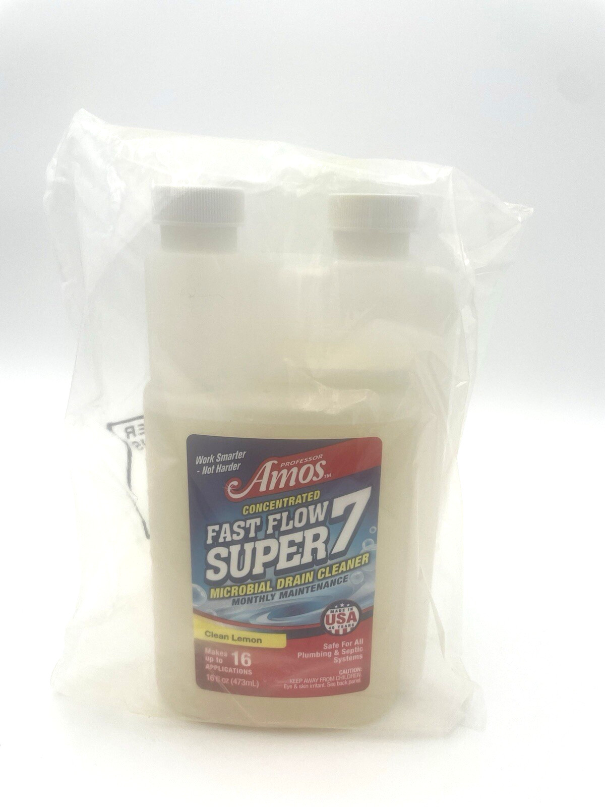 Professor Amos Fast Flow Super7 Concentrated Drain Solution w/Microbes